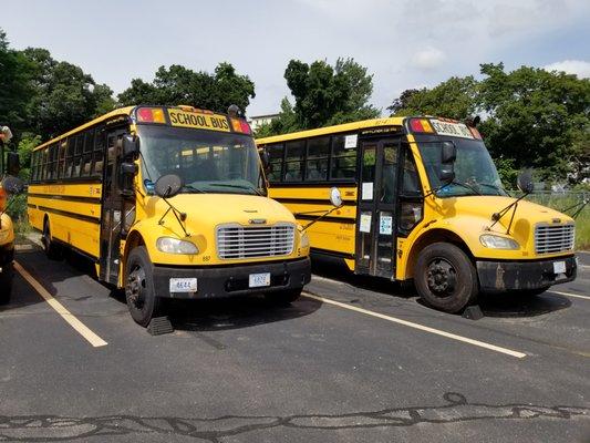 Two of our school buses