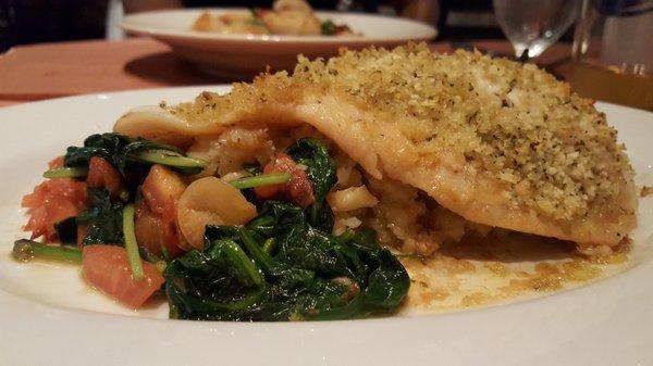 Pesto Crusted Arctic Sea Bass