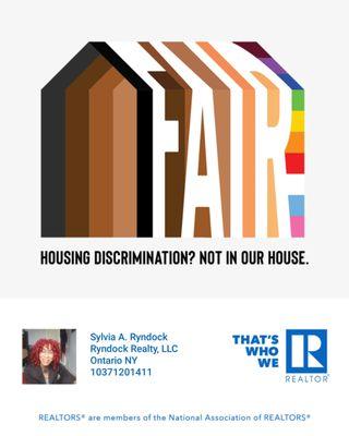 Fair Housing is Fair  #fairhousing #realtor #codeofethics   #sylviasellzhomes  #ontarionyrealestateagent #homesforsale #realestate