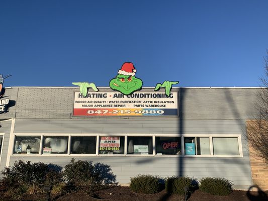 The Grinch came to visit us in Antioch, IL