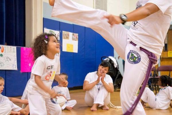 We focus on developmentally age appropriate activities. Cooperation and Teamwork are the main focus in this fun exercise.