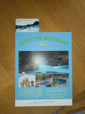 Baker's pool maintenance llc