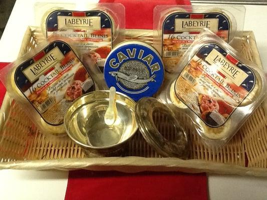 GIFT BASKETS for the Caviar Lover, Duck Lover, Truffle Lover.