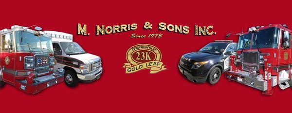 M Norris & Sons Goldleaf Lettering