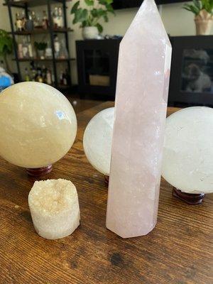 Rose quartz tower