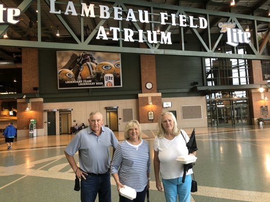 Tom, Connie, & Jan @ Lambeau Field Oct 2019