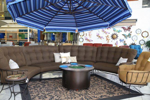 Large Sectional and big umbrella