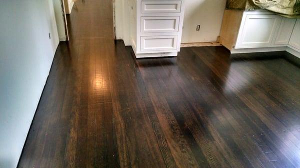 120 year old Douglas Fir Floor we restored and brought back to life...