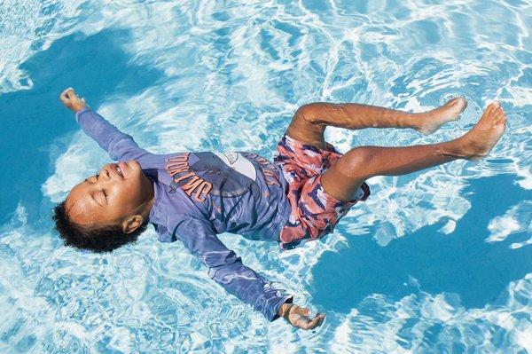 When children are proficient walkers, they can learn to swim-float-swim and get to safety on their own.