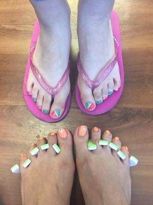 Mother-daughter pedicures!!