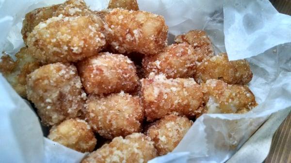 Parmesan garlic tots ...yum