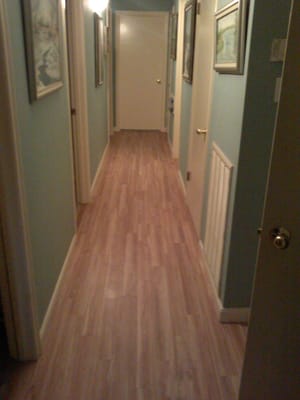 Hallway floor after