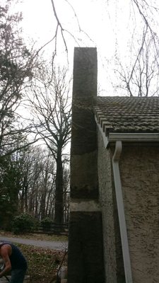 A chimney restoration in fleetwood.