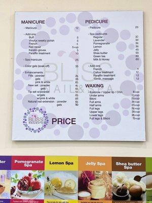 Price list