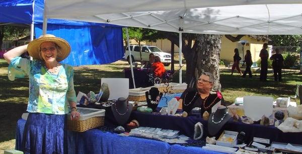 The Psychic Fairs also have great vendor booths filled with crystals, healing gemstone jewelry and so much more!