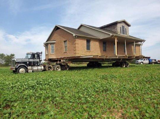 A large brick home moved in Kentucky.