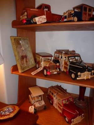 Vintage wooden replica vehicles. One-of-a-kind, handmade in the USA