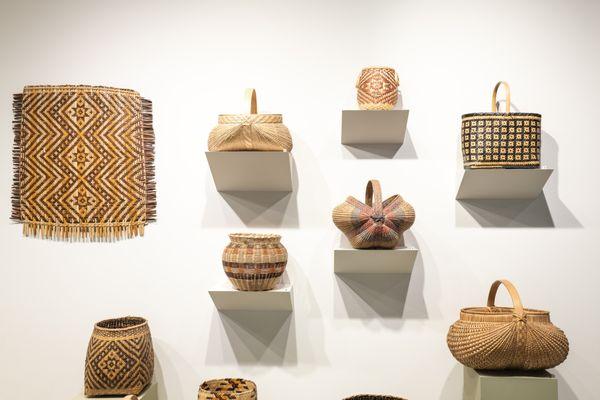 Baskets in the permanent collection.