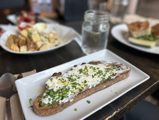 Olive and Feta Toast