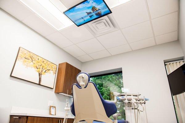 Watch a movie during your dental work!