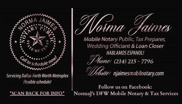 NormaJ's Mobile Notary & Tax Services