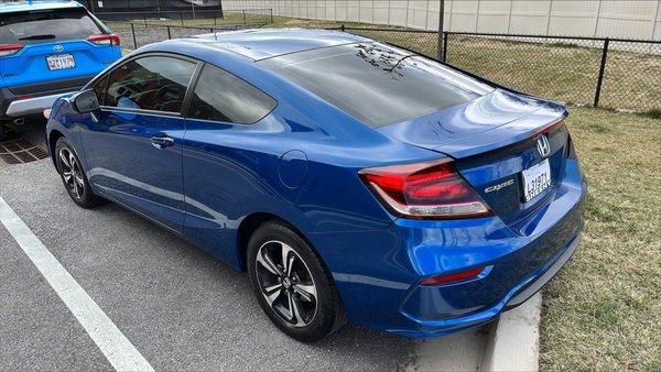 My trade, which I also bought from Sheehy Honda a year ago.  I hope someone loves it as much as I did!  2015 Honda Civic coupe, 167k.