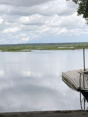 The water was calm today.