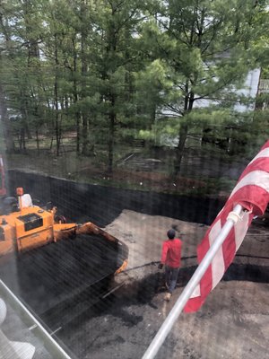 Pouring new driveway