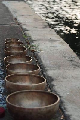 Tibetan bowls on the bayou