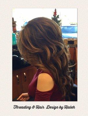 Highlight & style by Haleh.