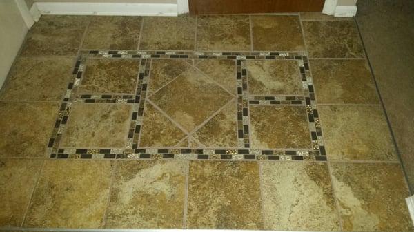 Foyer custom tile