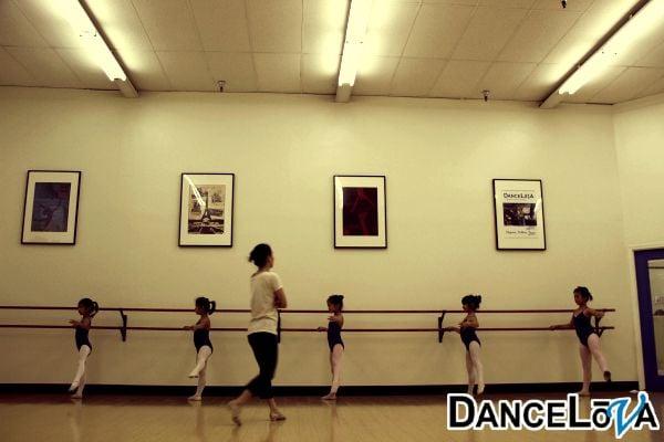 6-year-old students in Saturday morning classical ballet class.