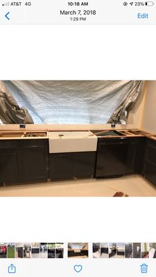 Kitchen in progress