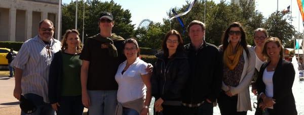 Staff visiting the state fair in 2011