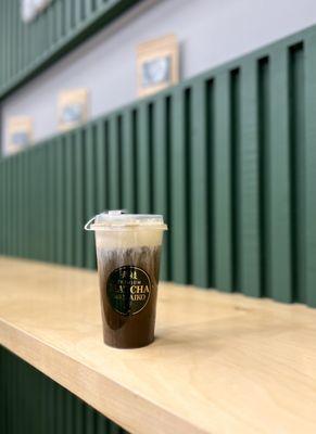 Hojicha with Cheese Foam