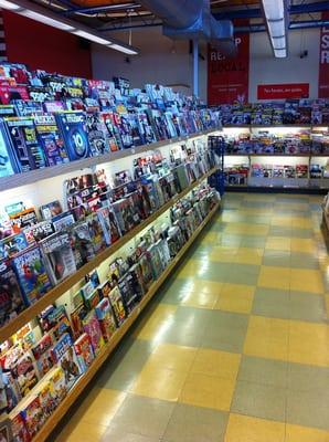 Huge selection of magazines