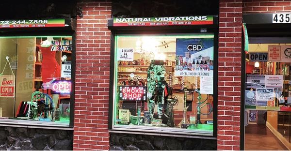 Our store  Natural Vibrations, your Reggae Smoke Shop!  872-244-7896