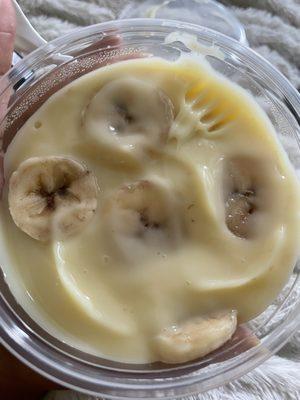 Banana FLAVORED pudding