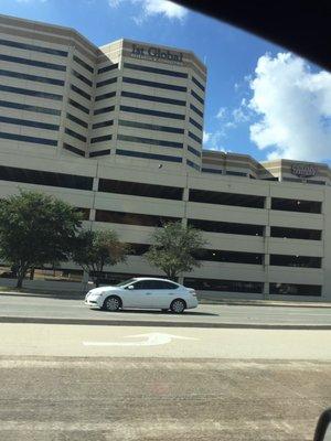 This is the view from of Coit (and 635). Parking garage off the street here.