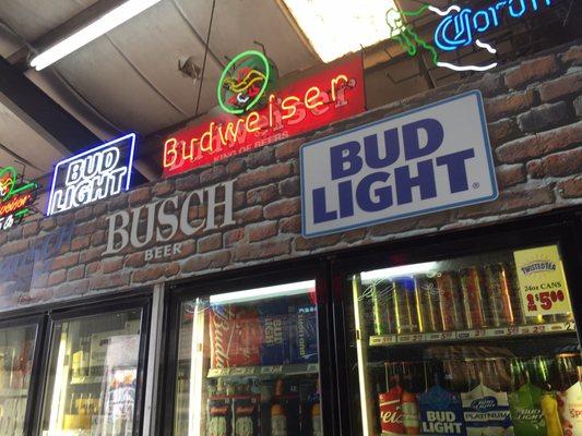 Lots of variety of beer you can also do your check cashing here and buy cigarettes but it's only open 8-8