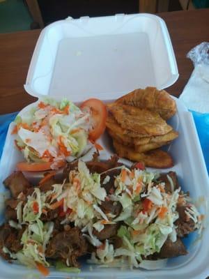 Beautiful Haitian food! Yummo!