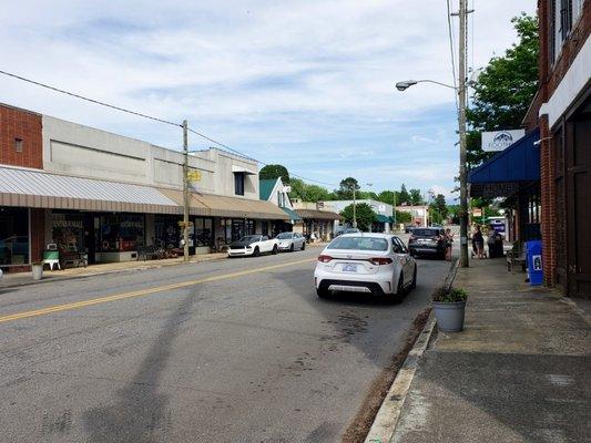 Looking East on Main St. in Pilot Mountain