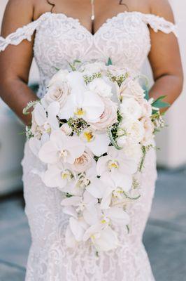 Cascading Bridal Bouquet