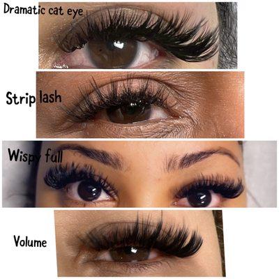 Lashes extensions