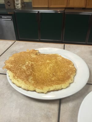 Plate size pancake.