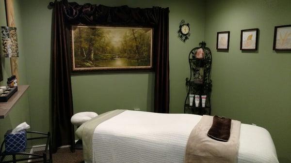 A relaxing treatment room awaits...