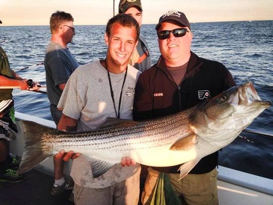 Jim Gillespie with a Magic Hour Striper