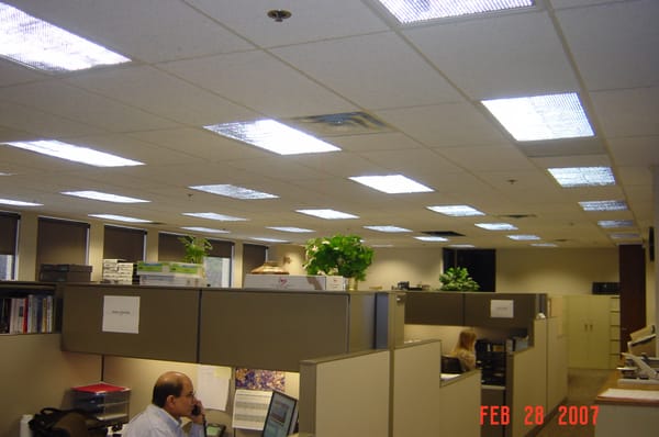 Office lighting installation