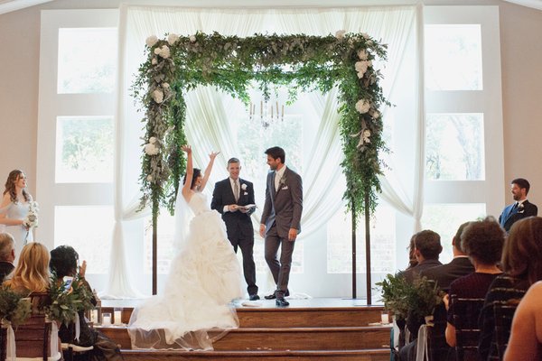 Who wouldn't want to get married under this dreamy arch?