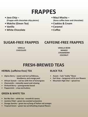 Coffee Truck Menu - Page 2